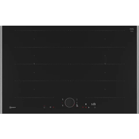 Neff 800mm Flex Induction Cooktop with Twist Pad Flex Control - Metallic Silver