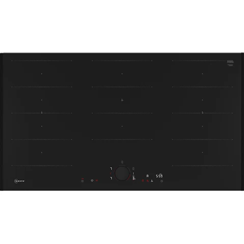 Neff 900mm 5 Zone Flex Induction Cooktop with Twist Pad Flex Control - Deep Black
