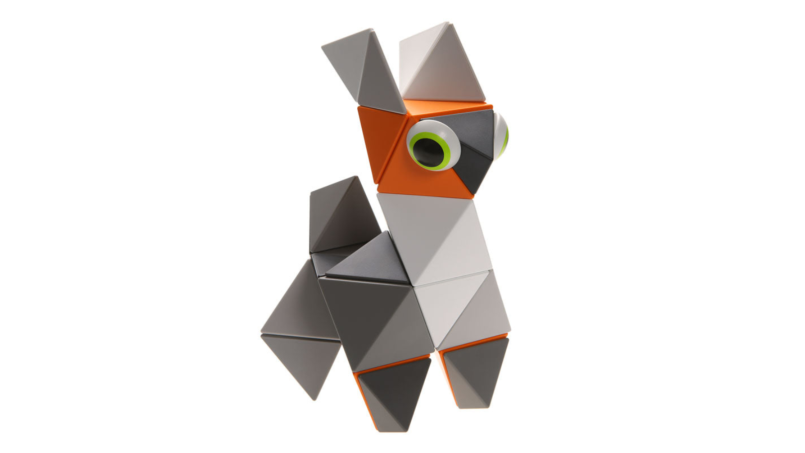 Trido Orange Greyscale Magnetic Tile - Large