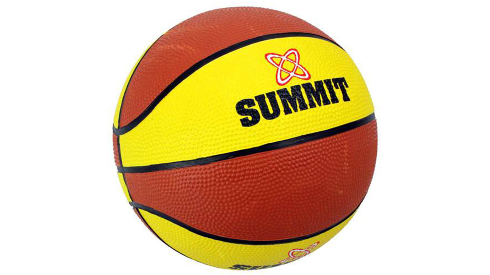 Summit Global Size 6 Classic Basketball Indoor/Outdoor Game Ball - Yellow/Brown