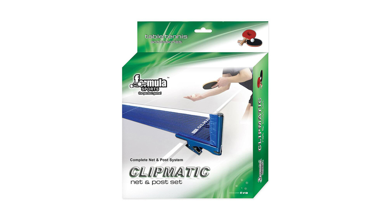 Formula Sports Clipmatic Table Tennis Net and Post Set - 175cm