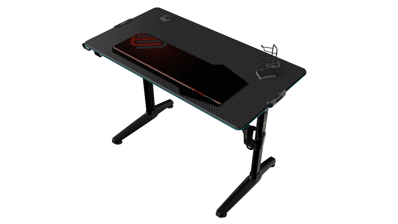 Eureka Ergonomic GIP-44B Gaming Desk - Black