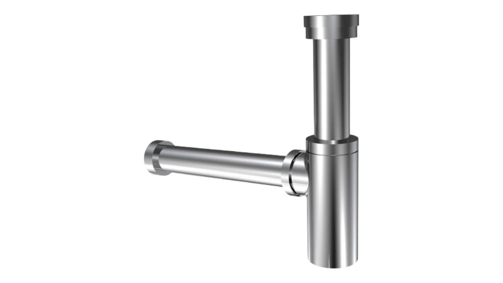 Parisi Adjustable Bottle Trap with Shroud - Chrome
