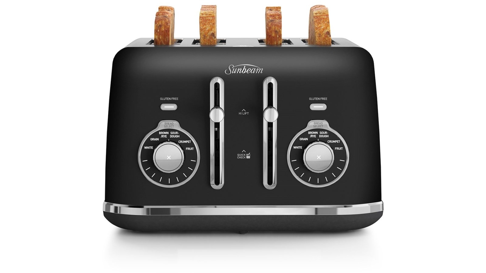 Sunbeam Alinea Select 4 Slice Bread Select Toaster Black Classic