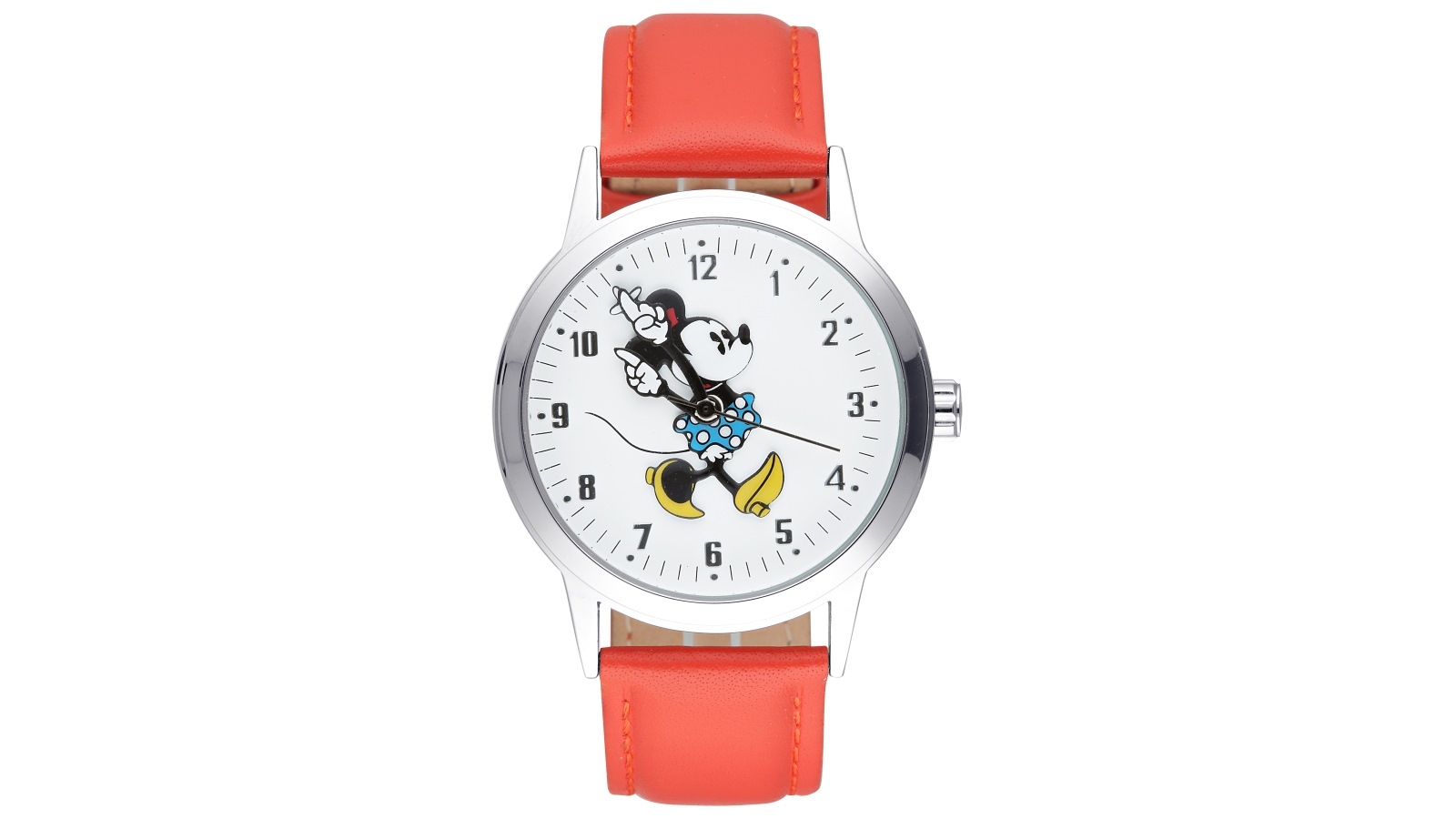 Disney Bold Minnie Red Strap White Dial 3.5cm Watch