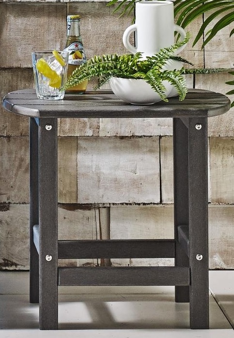 Norman Outdoor Side Table - Charcoal | Harvey Norman