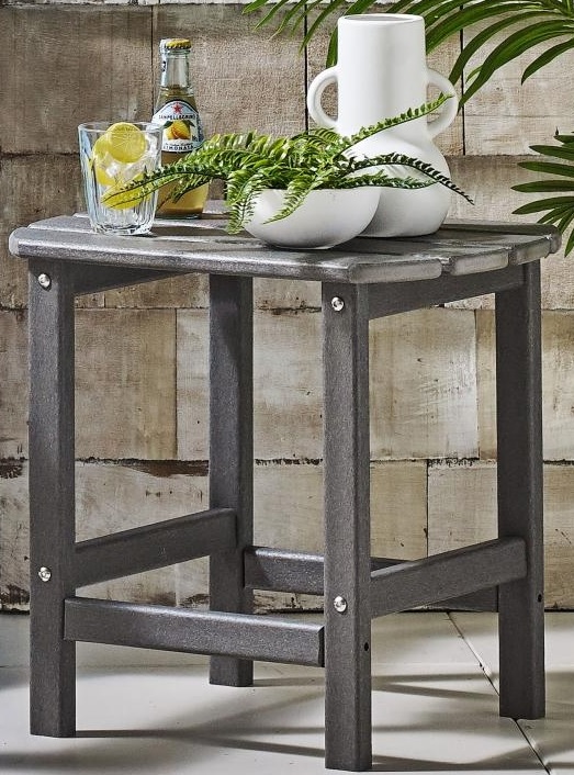 Norman Outdoor Side Table - Charcoal | Harvey Norman
