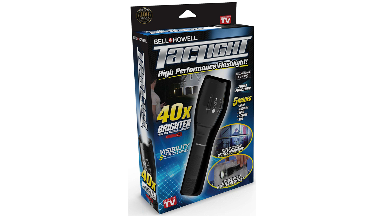 TV Shop Tac Light Super Bright Heavy Duty Waterproof Portable Flashlight/Torch