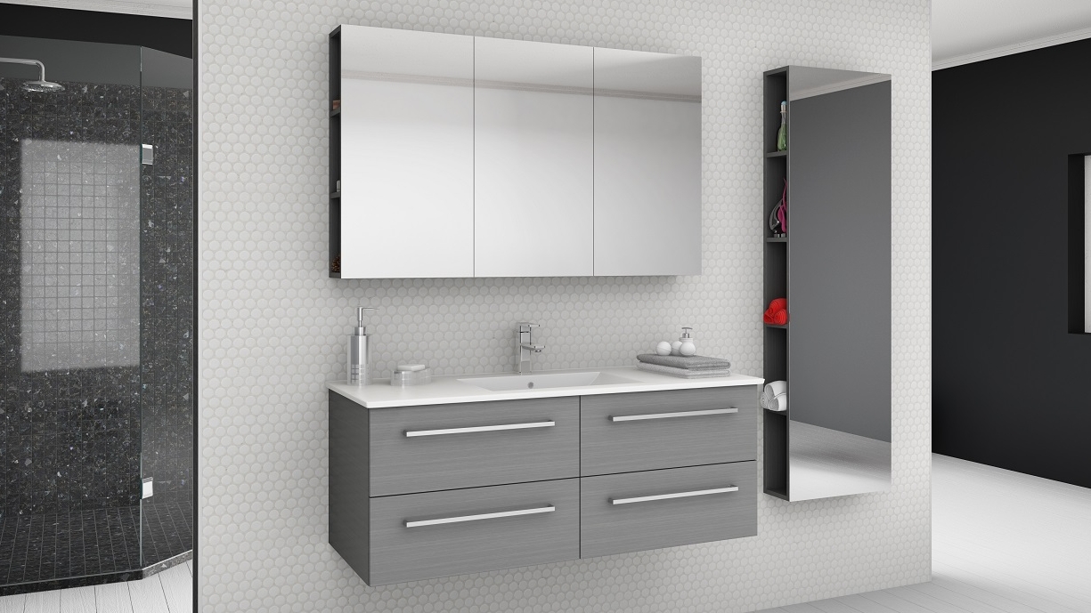 Timberline Paxton 1200mm WallHung Vanity with Centre Bowl Alpha