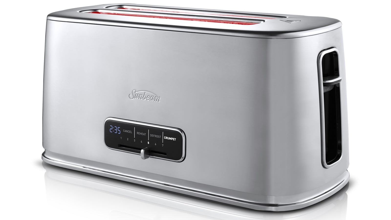 Sunbeam Arise 4Slice Long Slot Toaster Brushed Stainless Steel
