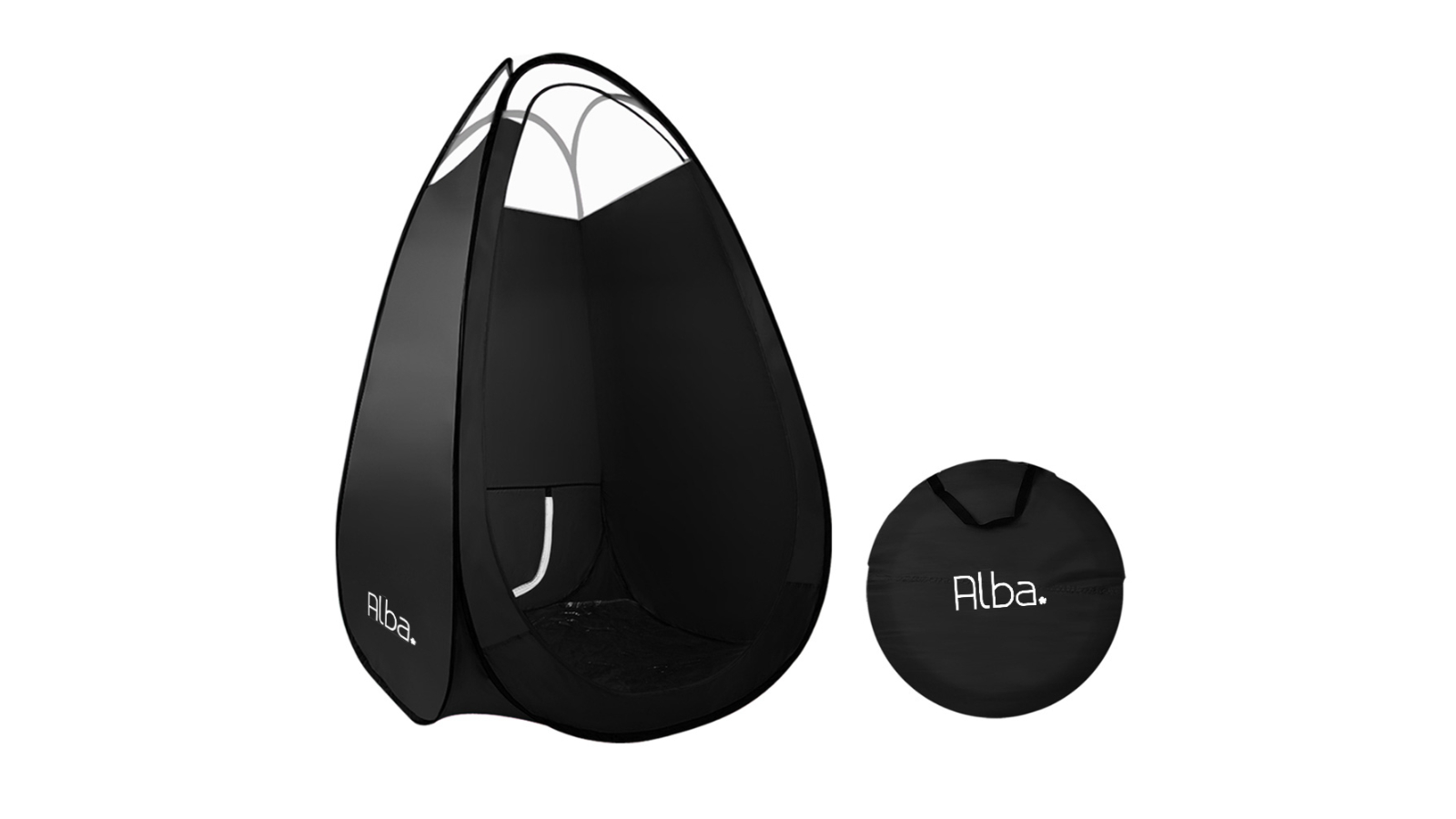 MineTan Alba Portable Pop Up Tanning Tent - Black