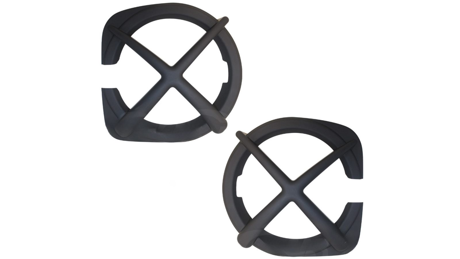 X-Car Set of 2 Front Light Frame Cover Guard Head Light Trim for GWM Tank 300 2023-2024 - Matte Black 
