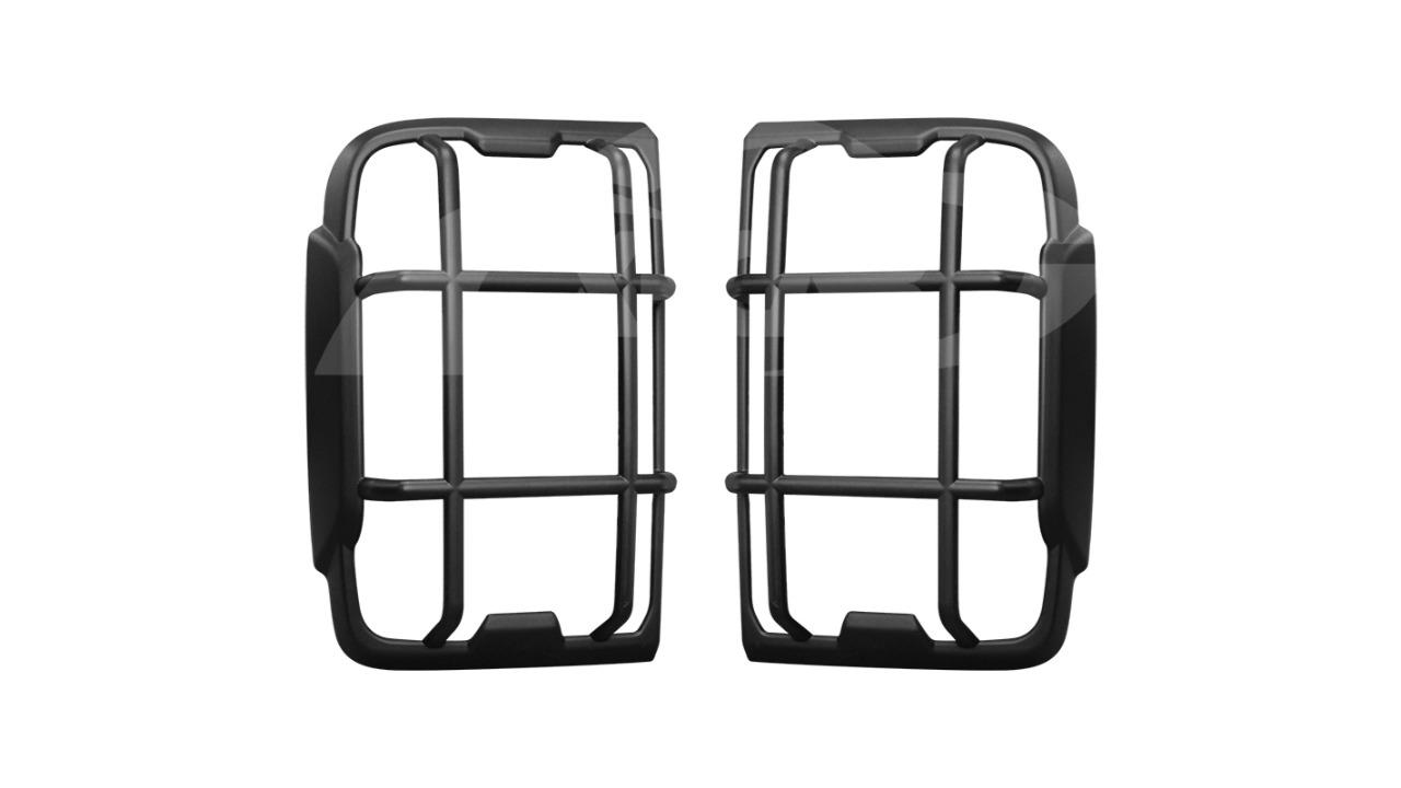X-CAR Set of 2 Tail Light Trim for GWM Tank 300 2023-2024 Rear Lamp Taillight Frame Cover Guard - Matt Black