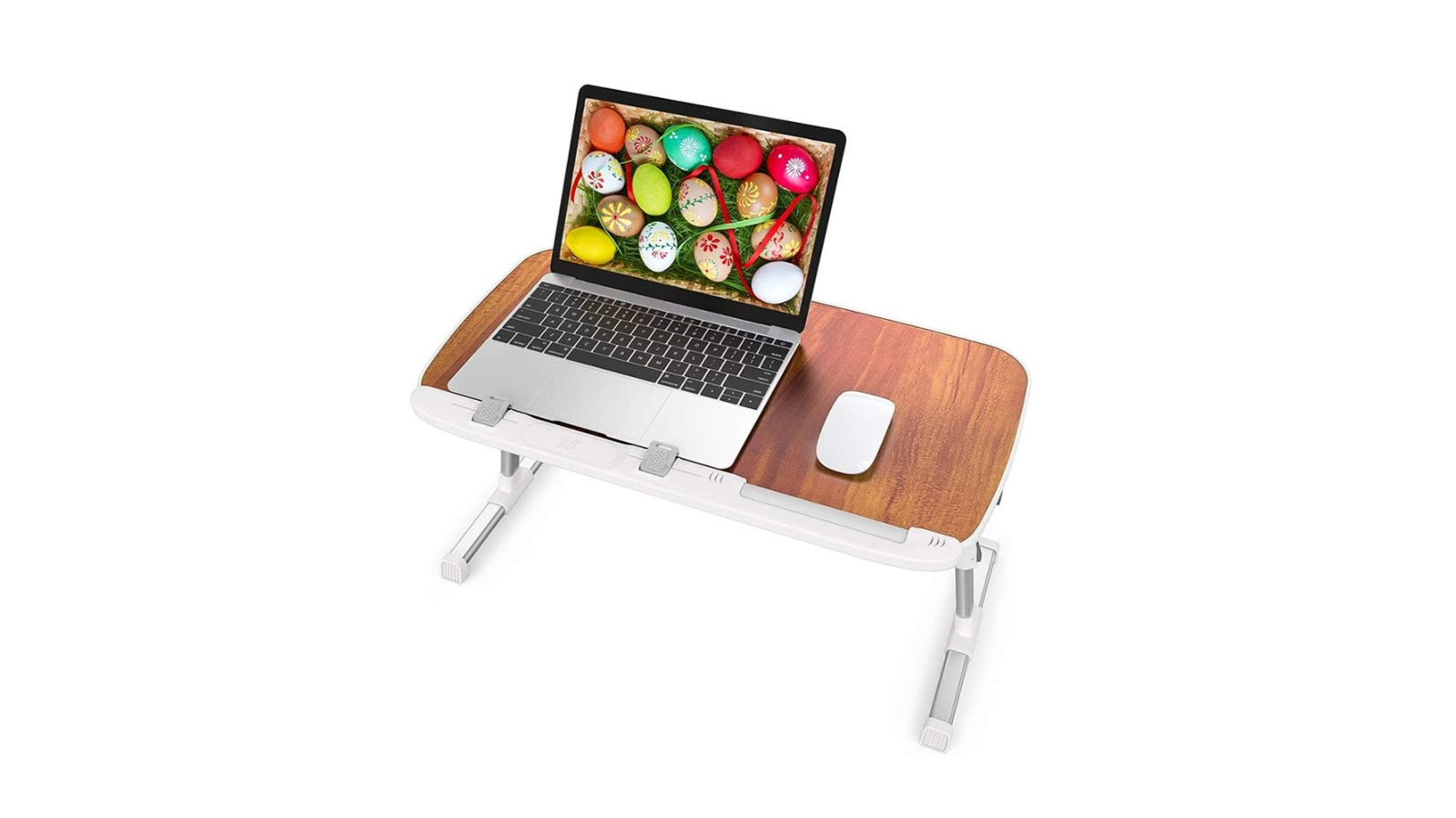 Taotronics Foldable Laptop Table for Bed Lap Desk Height Adjustable Tray Table Harvey Norman