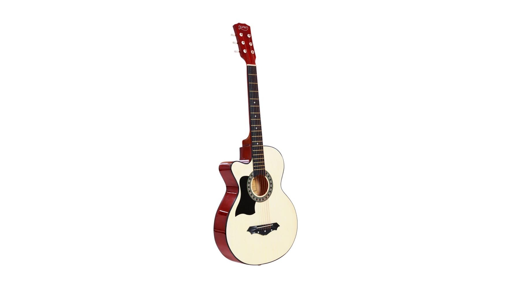 Alpha 38-inch Left Handed Acoustic Guitar - Natural