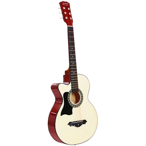 Alpha 38-inch Left Handed Acoustic Guitar - Natural
