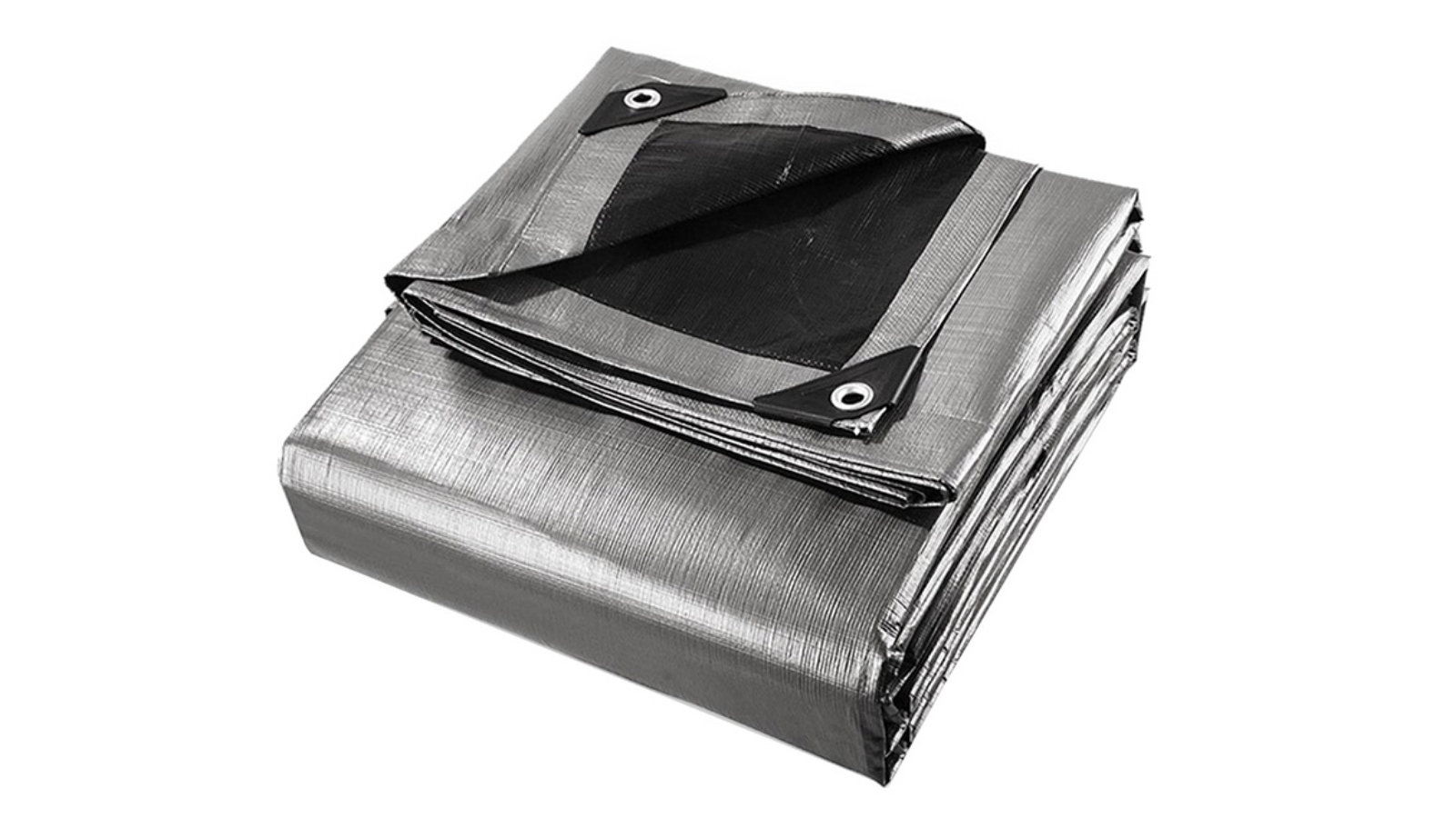 Instahut 6 x 7.3m Heavy Duty Poly Tarp - Black/Silver
