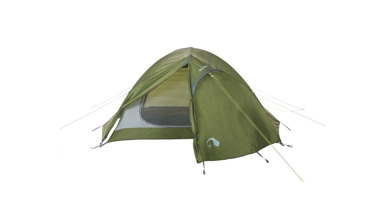 Tatonka Mountain Dome 2 Person Tent for Camping/Travel - Light Olive