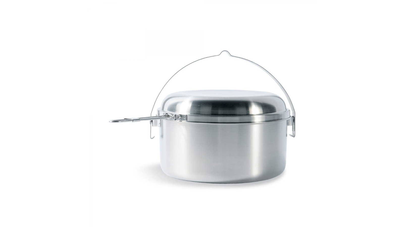 Tatonka Stainless Steel/Lightweight Food Kettle Camping Pot and Pan Set - 4 Litre