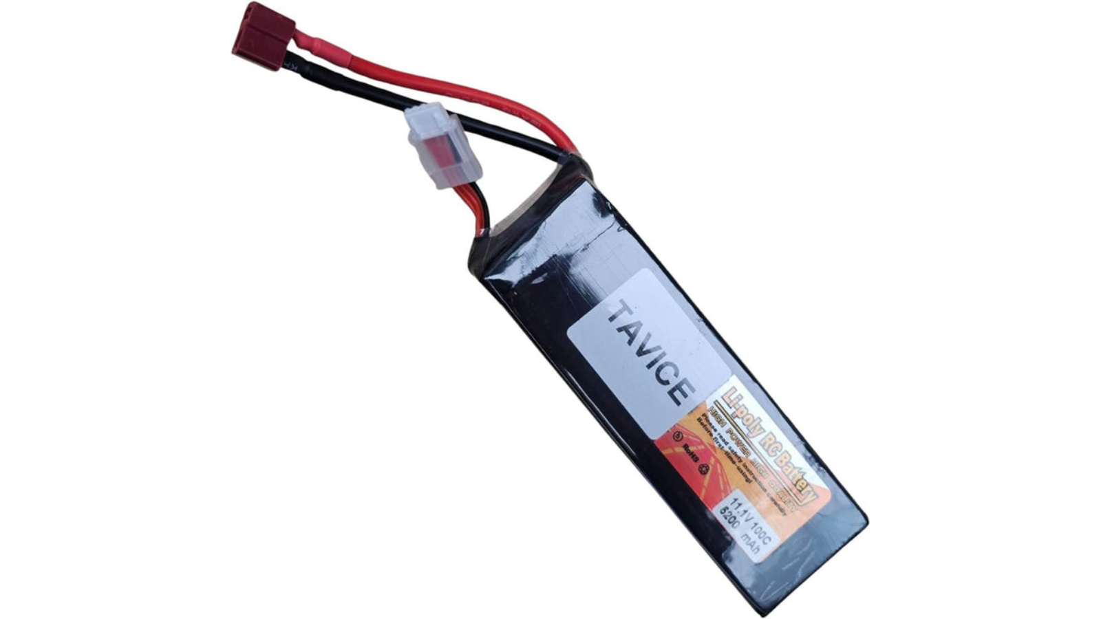 BatteryMate Tavice 11.1V 5200mAh 100C 3S LiPo Battery with Deans Connector
