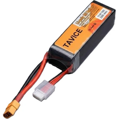 BatteryMate Tavice 14.8V 2200mAh 120C 4S LiPo Battery with XT60 Connector
