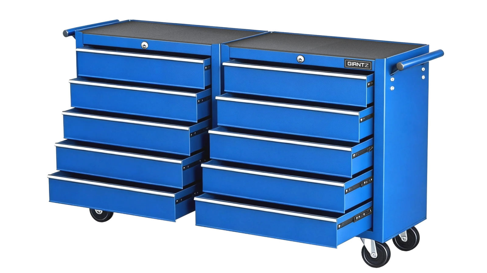 Giantz Tool Chest Trolley 10 Drawers Toolbox Storage - Blue