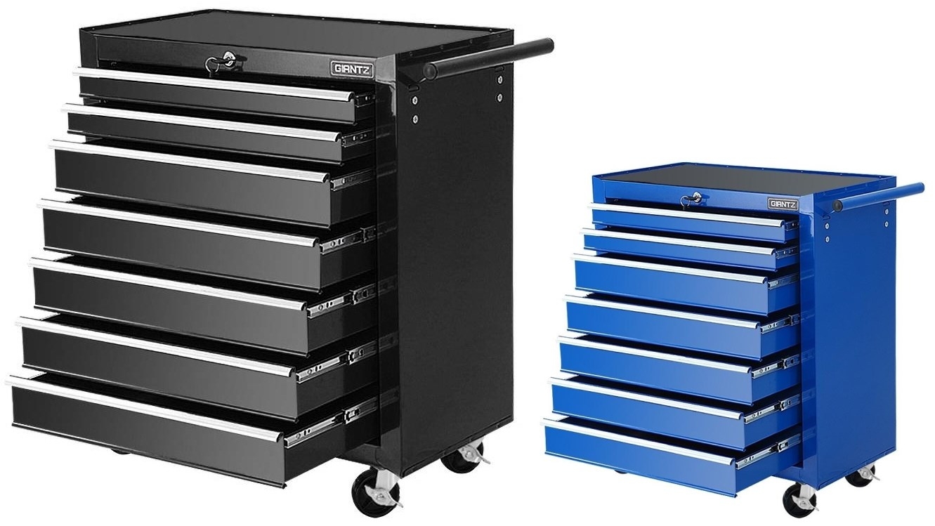 Giantz 7 Drawers Trolley Tool Box Cabinet | Harvey Norman