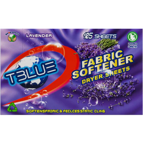 TBLUE 105 Fabric Softener Dryer Sheet Twin Pack - Lavender