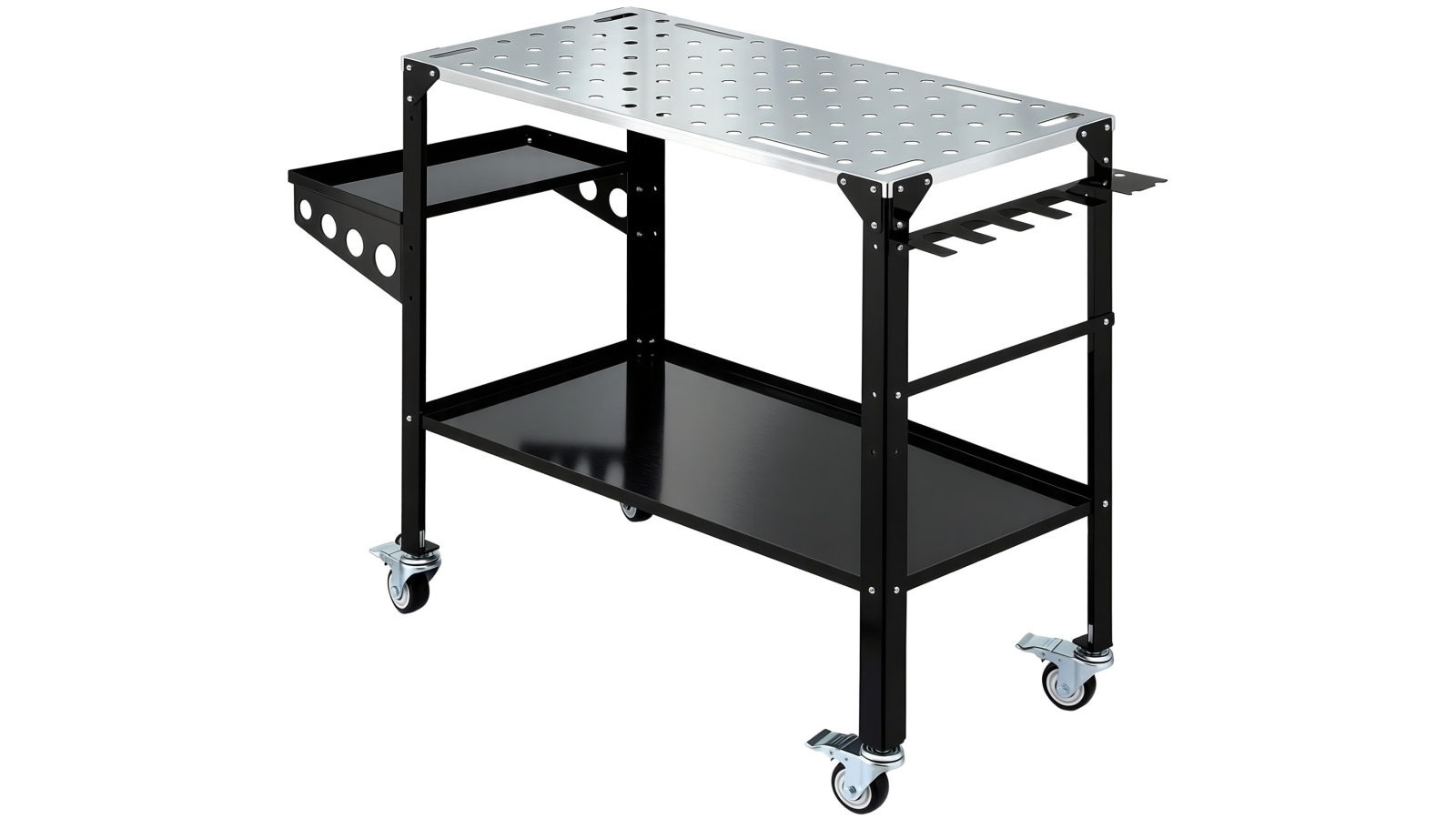 Giantz Welding Table Cart with Tool Storage 130kg Capacity Mobile Workstation