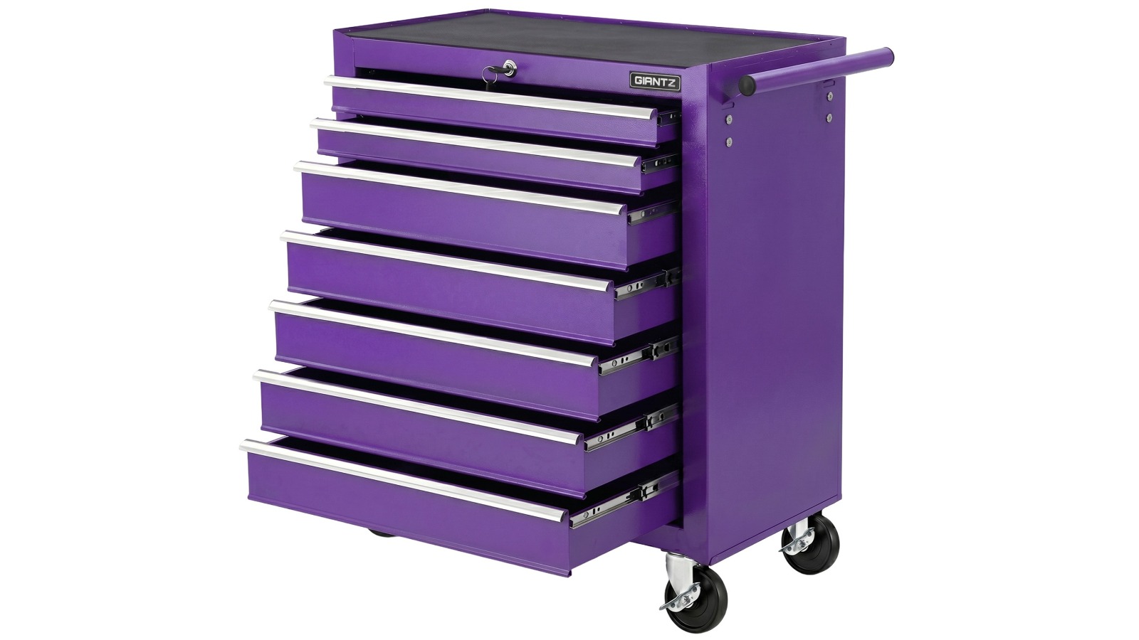 Giantz 7-Drawer Tool Chest Trolley Cabinet - Purple