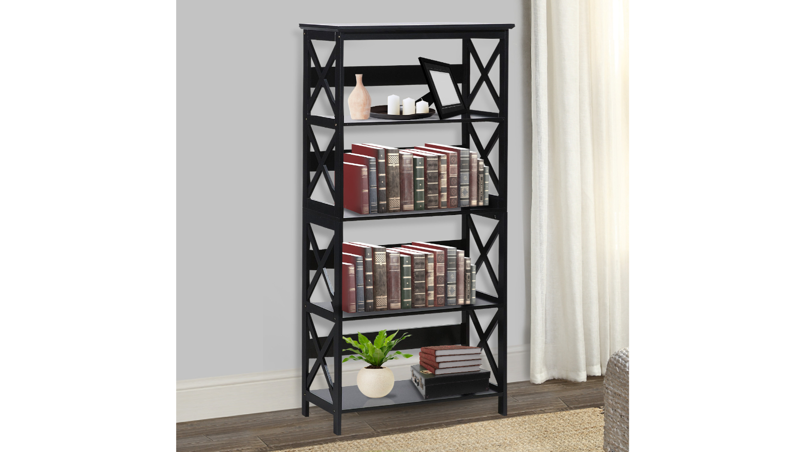 Sarantino 5Tier Daphne Bookcase Harvey Norman