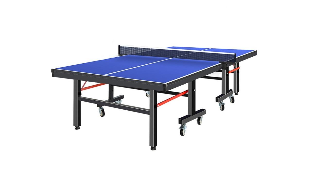 FitnessLAB Retractable Net Rack Table Tennis + 2 Bat + 3 Ball Set - 1.5cm