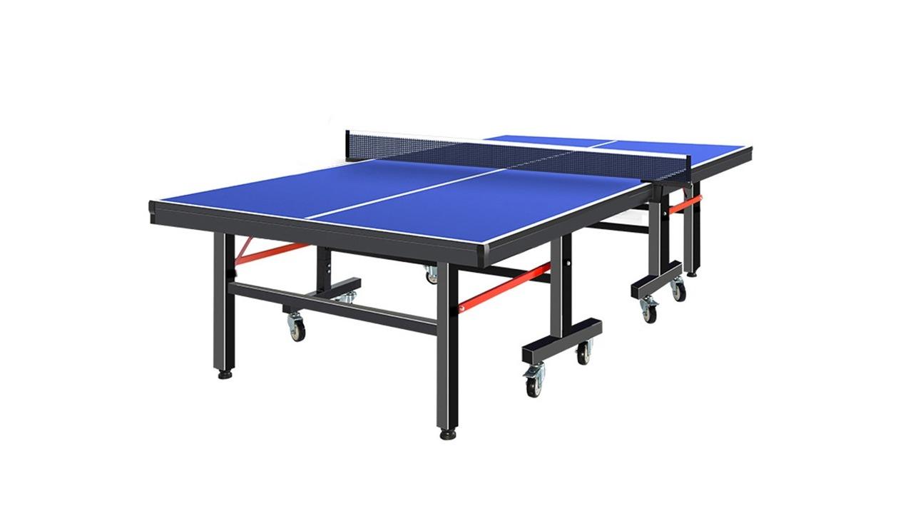 FitnessLAB Retractable Net Rack Table Tennis + 2 Bat + 3 Ball Set - 1.8cm