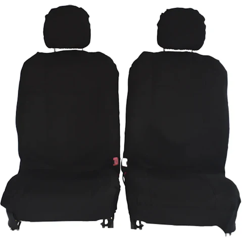 My Car Canvas Seat Covers for Mazda BT-50 Single Cab 2011-2020 - Black