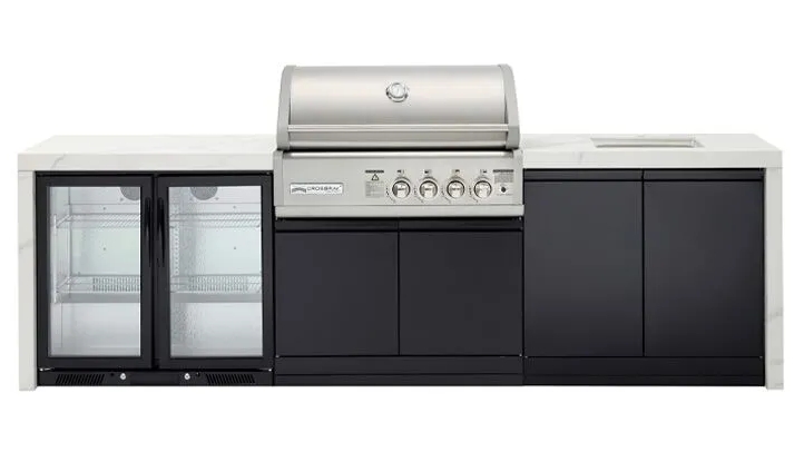 Crossray Premium White 4-Burner Outdoor Kitchen - Package 12