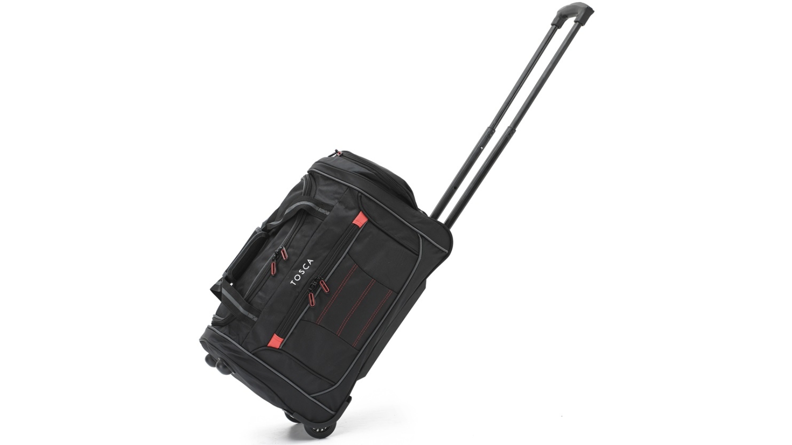 Tosca Travel 20-inch Wheeled Duffle Bag Black Harvey Norman