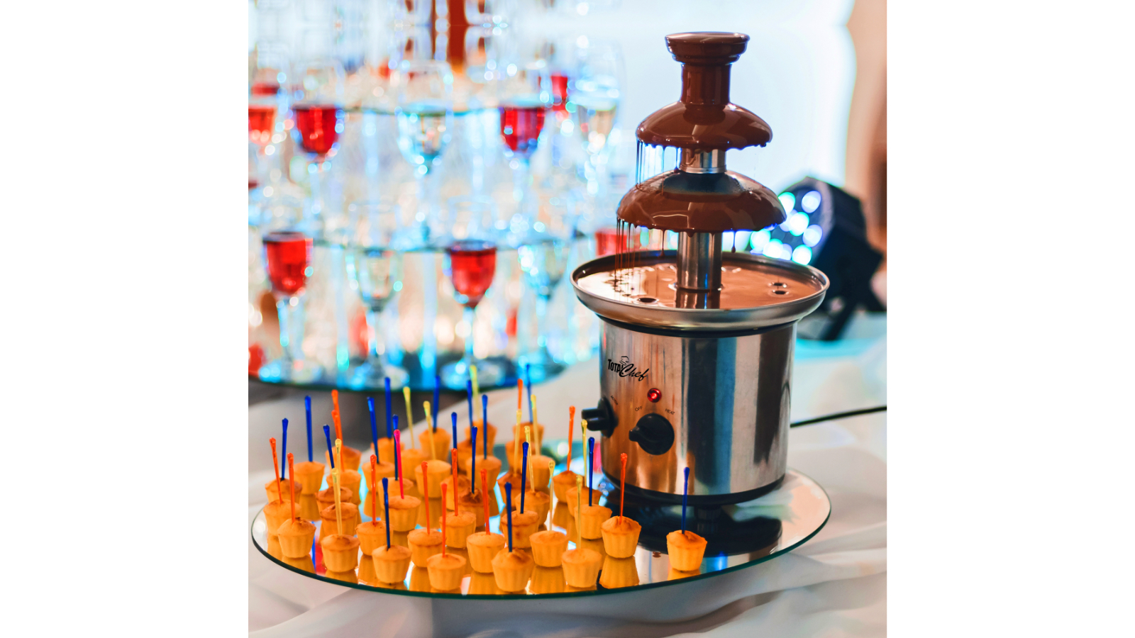 Total Chef 3-Tier Chocolate Fountain Fondue Machine 680g