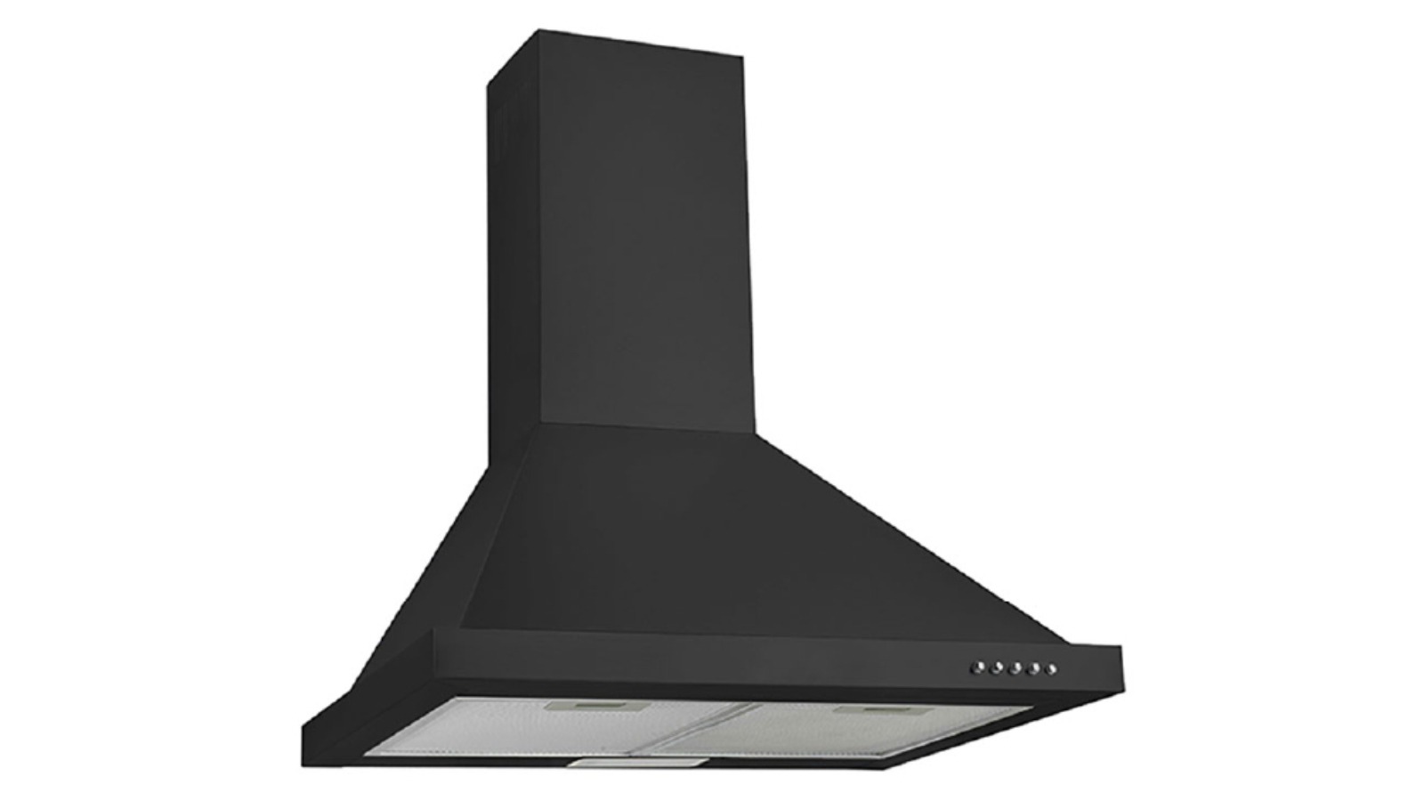Tisira 60cm 200W Standard Canopy Rangehood - Black