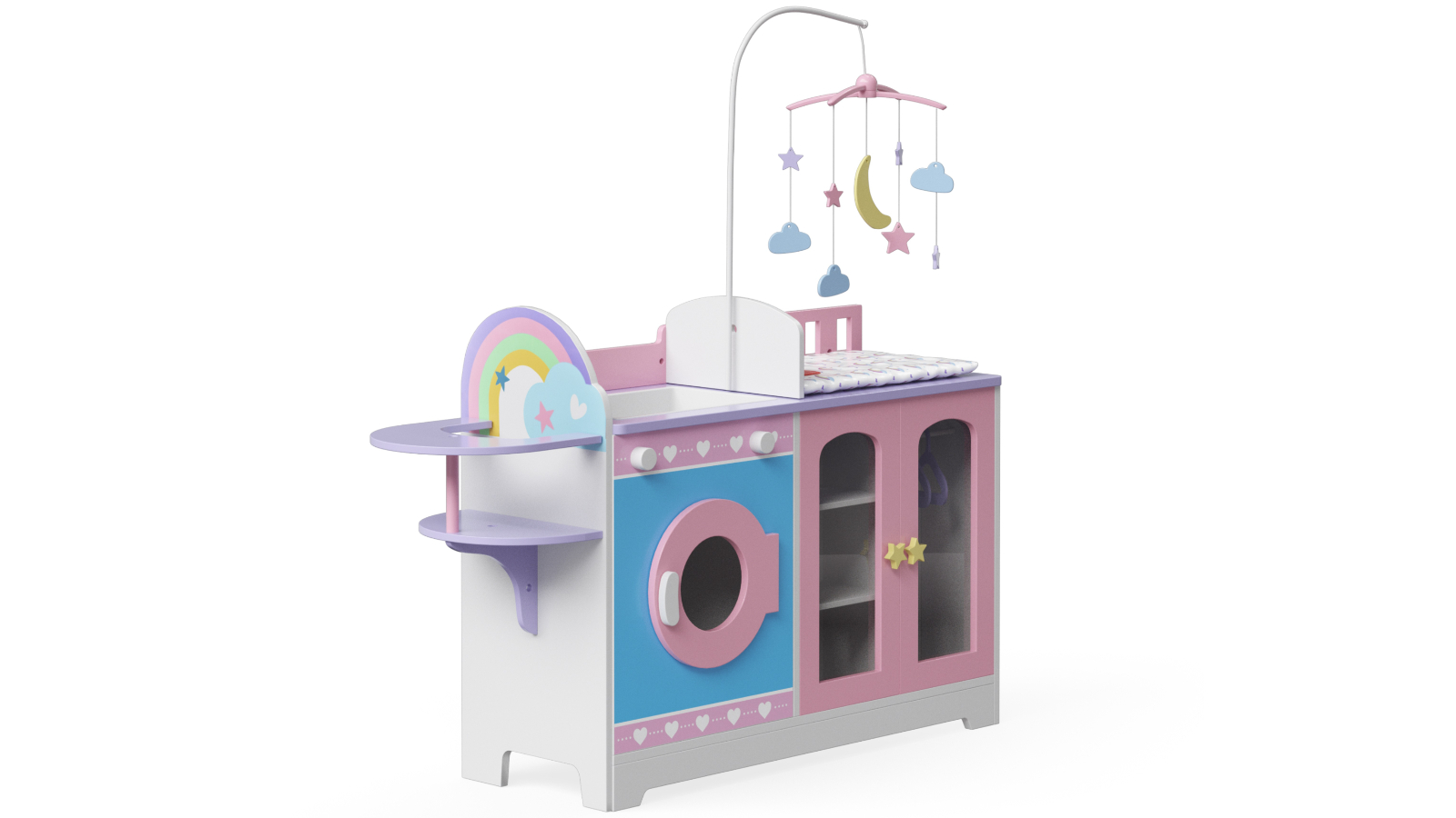 Olivia's Little World 6-in-1 Baby Doll Changing Station - Pink/Purple