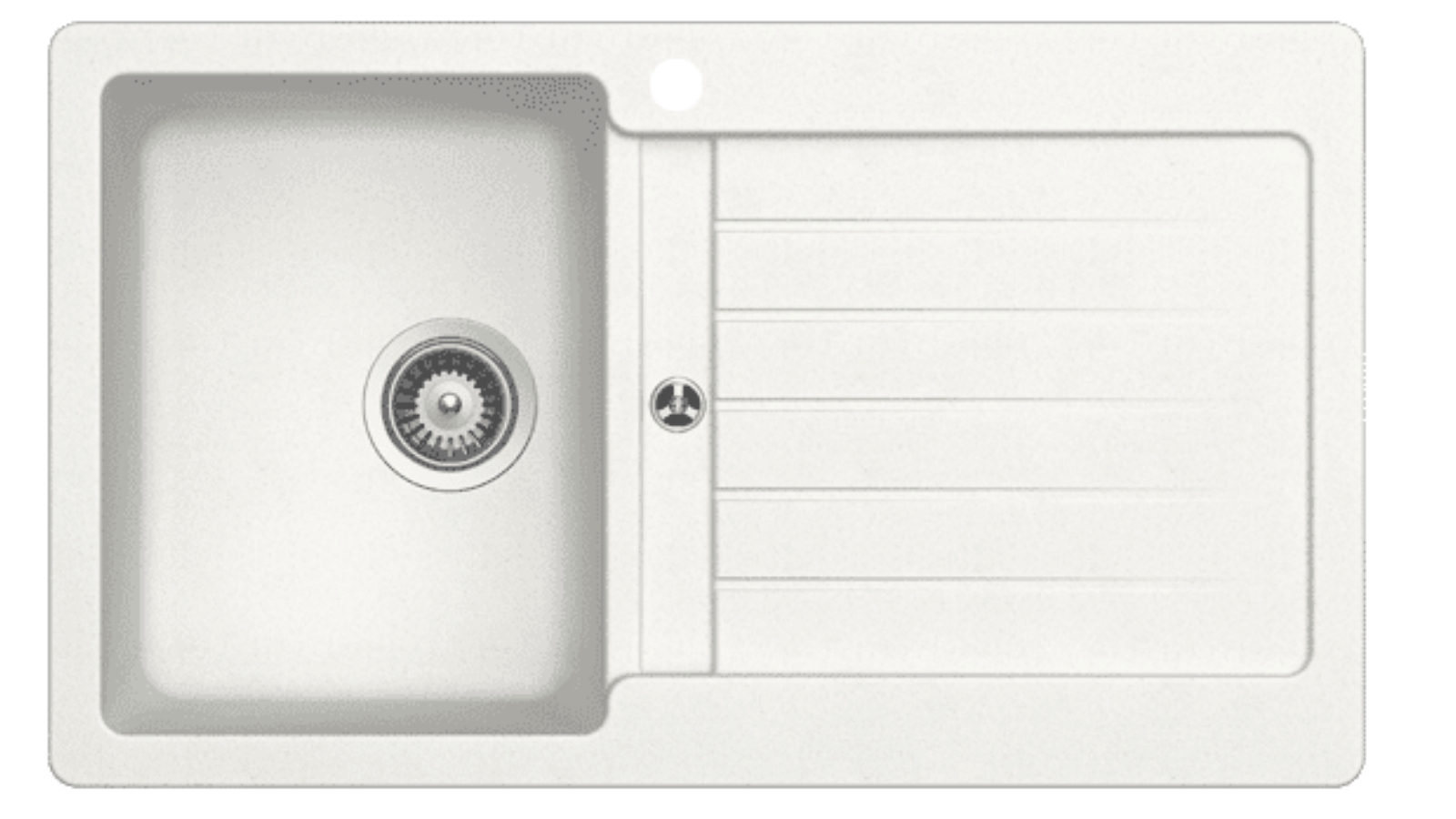 Schock Typos D100 Single Left Hand Bowl Sink - Alpina