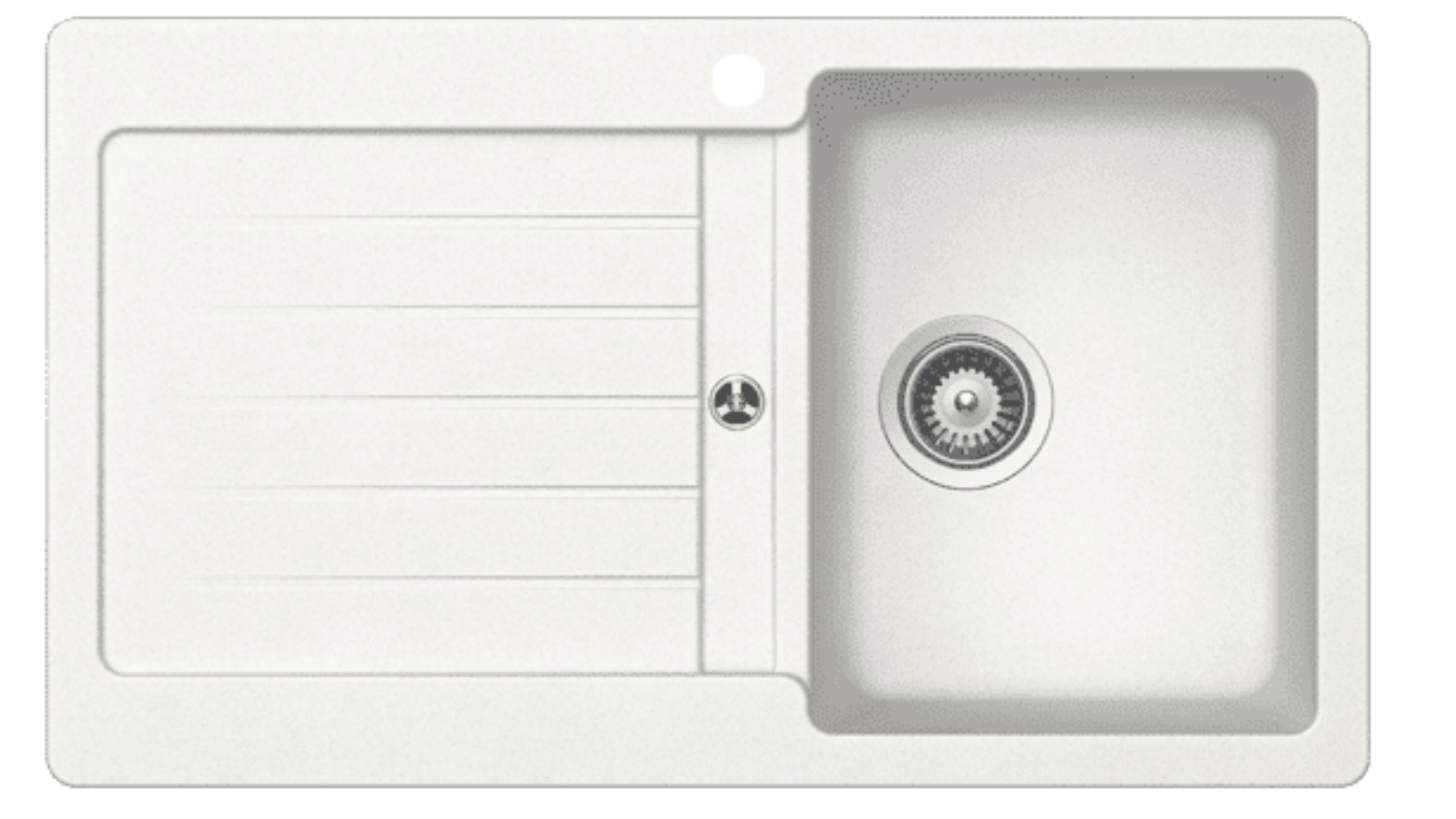 Schock Typos D100 Single Right Hand Bowl Sink - Alpina