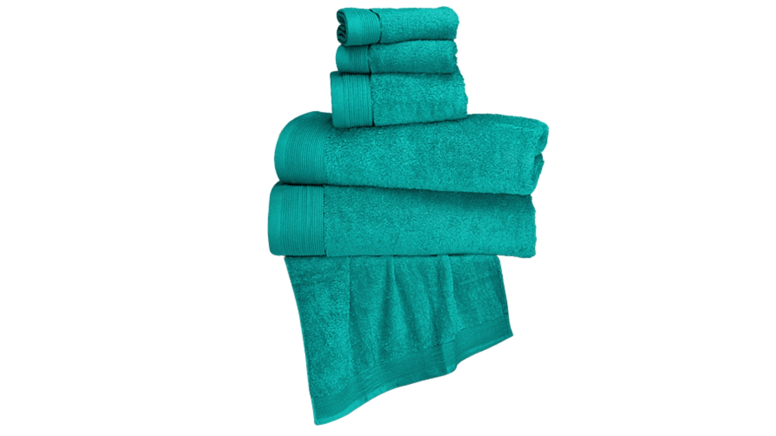 BNB 6 Piece Teal Pure Egyptian Cotton Towel Set Harvey Norman