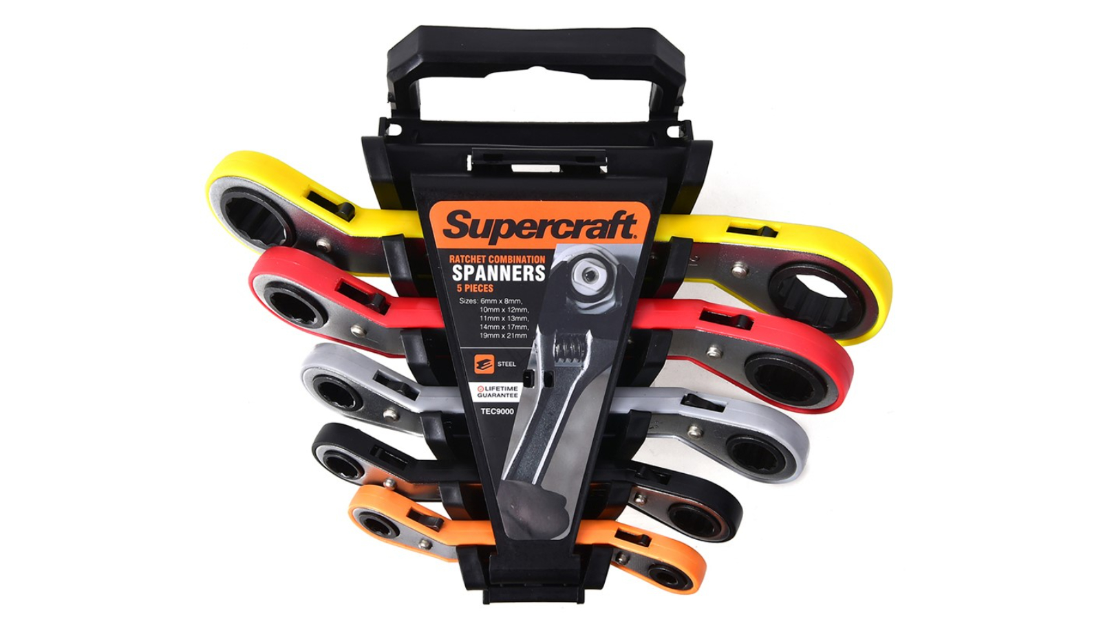 Supercraft 5 Piece Tempered Ratchet Spanner Tool Set