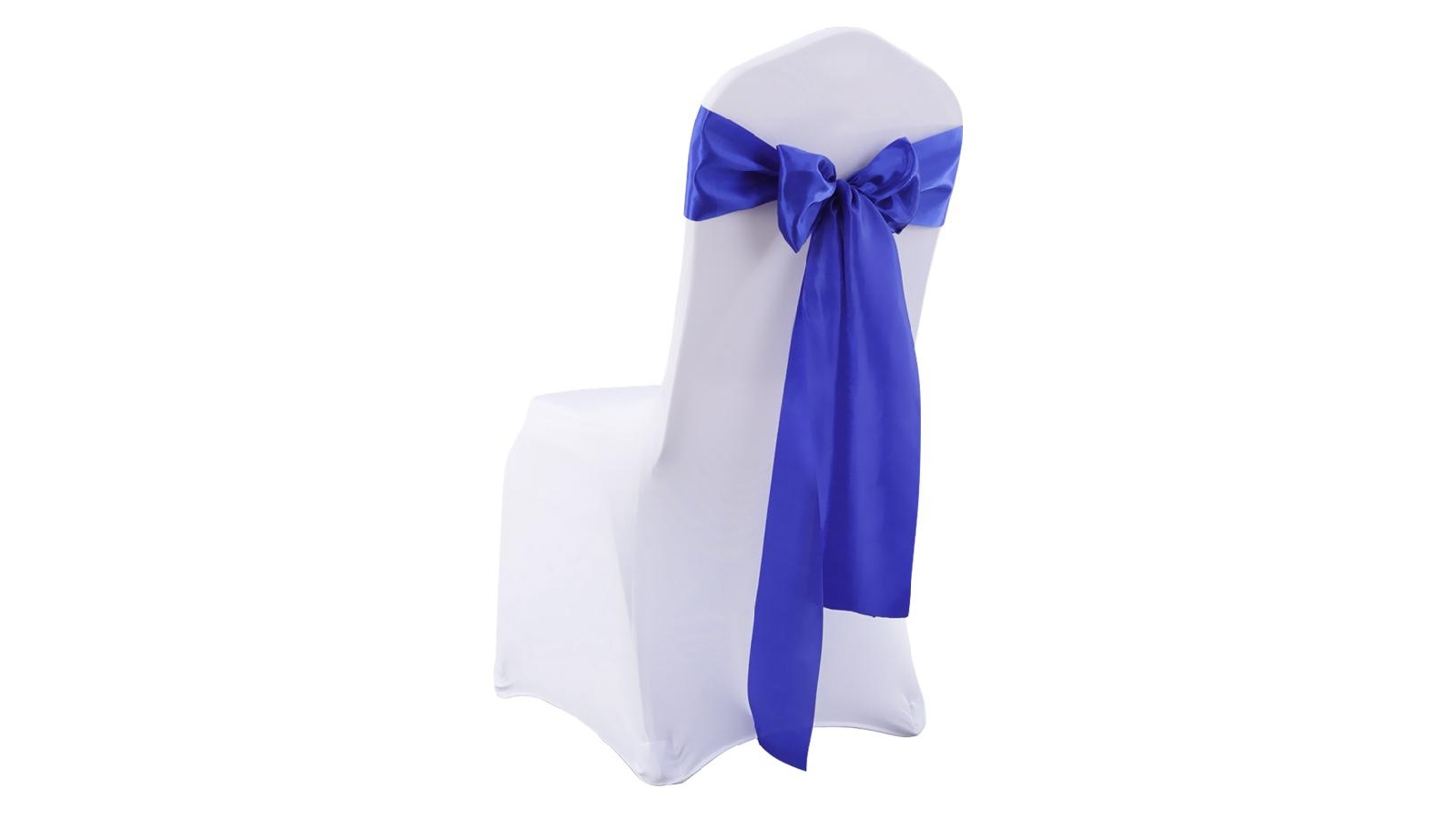 Satin Chair Covers 50x - Bow Only - Great Navy