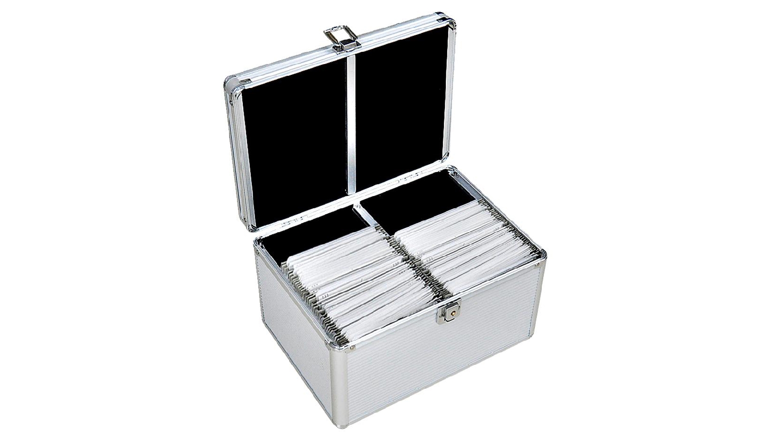 240 Discs Aluminium CD DVD Storage Box Harvey Norman