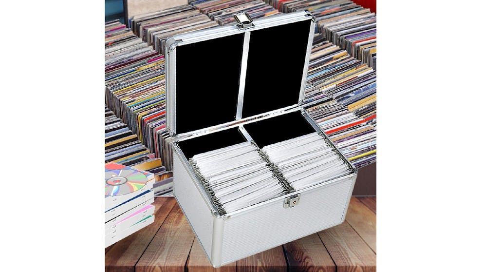 240 Discs Aluminium CD DVD Storage Box | Harvey Norman