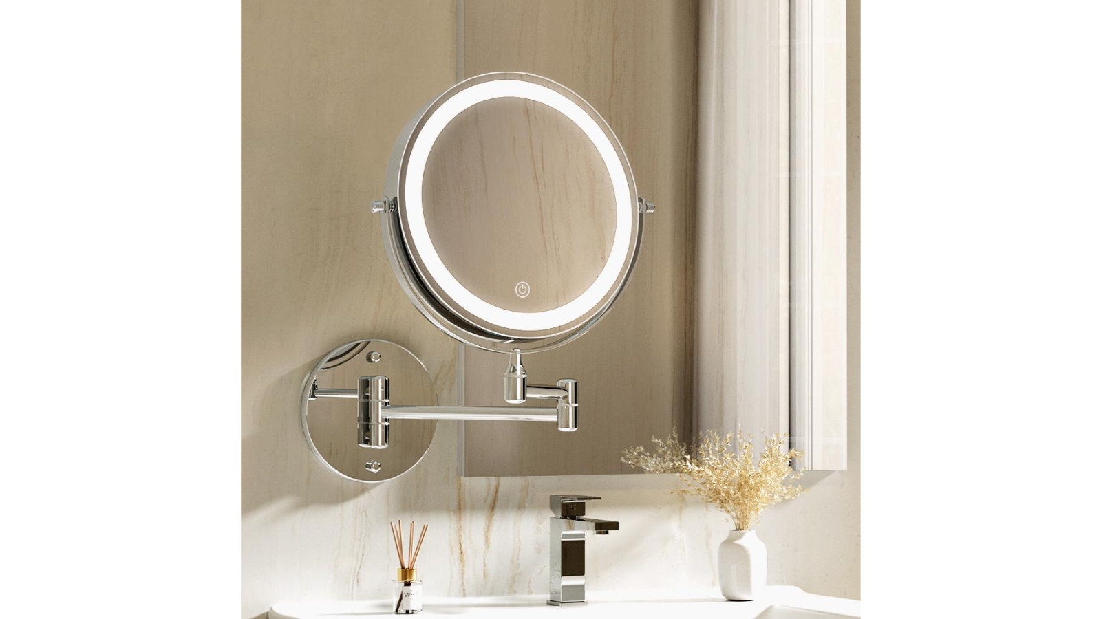 Embellir Makeup Mirror 10x Magnifying Extendable Glass Harvey Norman