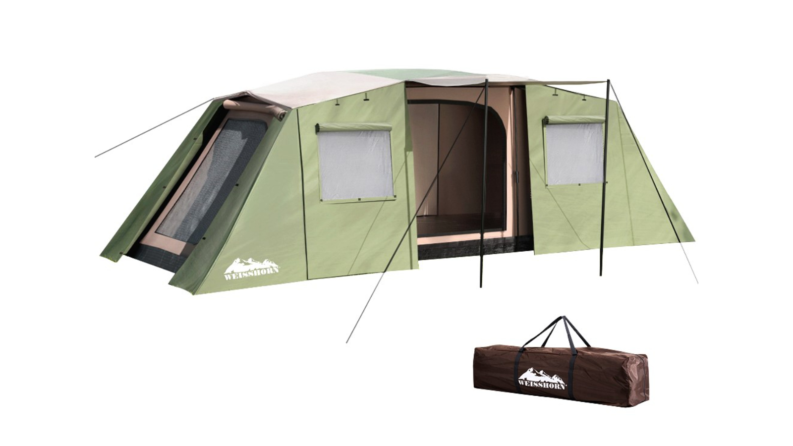 Weisshorn Instant Up 3 Room Outdoor Family Hiking Camping Tent - 10 Person