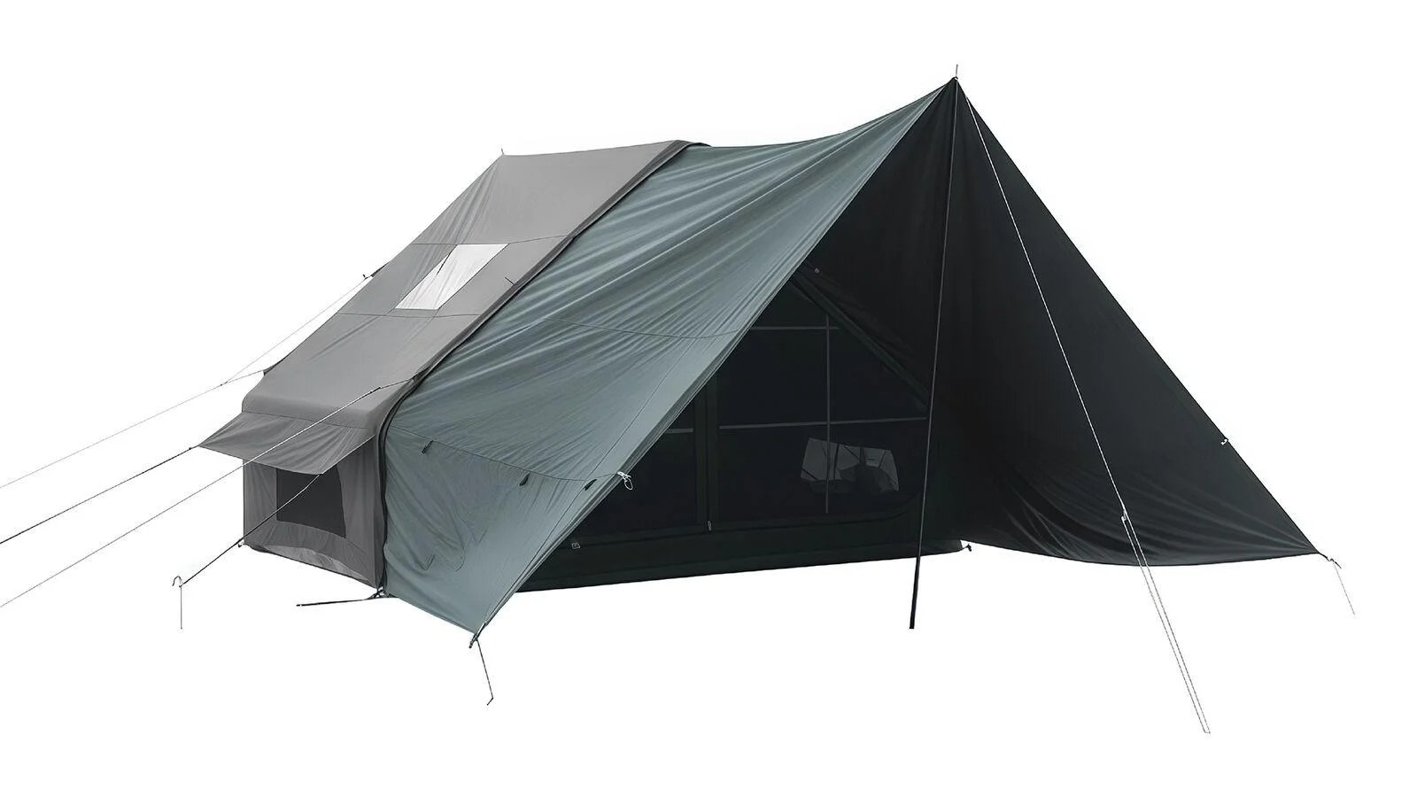 Outdoor360 Portable All-Season Inflatable Tech Cotton Pop-Up Tent - 6 People
