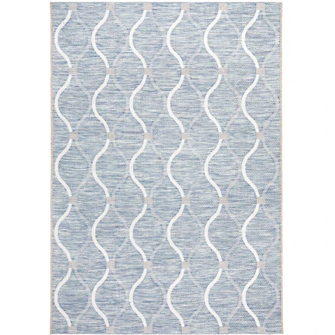The Weave Studio Jade 5501 Blue Outdoor Rug - 330 x 240cm